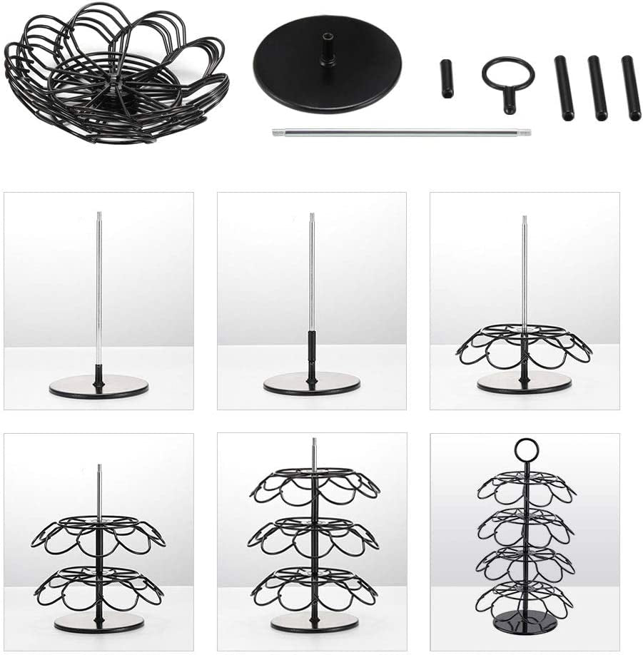 Coffee Pod Carousel Holder,Compatible with K-Cups Organizer Compatible with 36 Cup Pods,Spins 360-Degrees